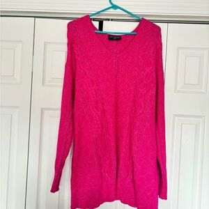 Lane Bryant Bright Deep Pink Sweater Size 14/16